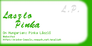 laszlo pinka business card