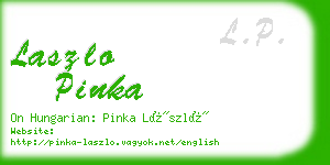 laszlo pinka business card